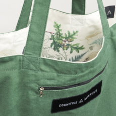 Cognitive Surplus Into the Woods Canvas Shoulder Tote