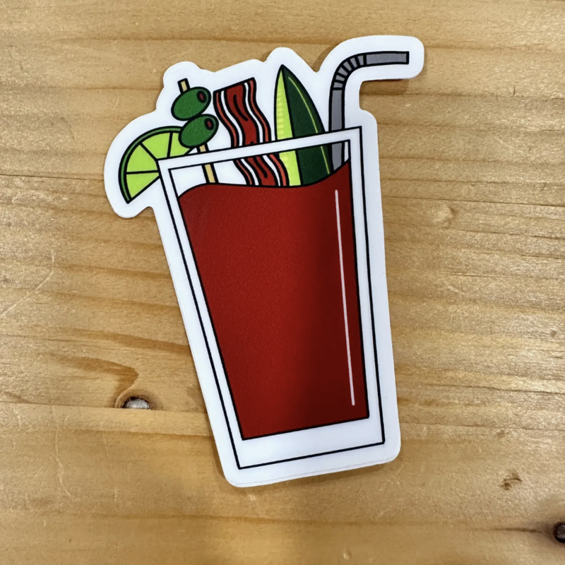 Craftinista Girl Bloody Mary Sticker
