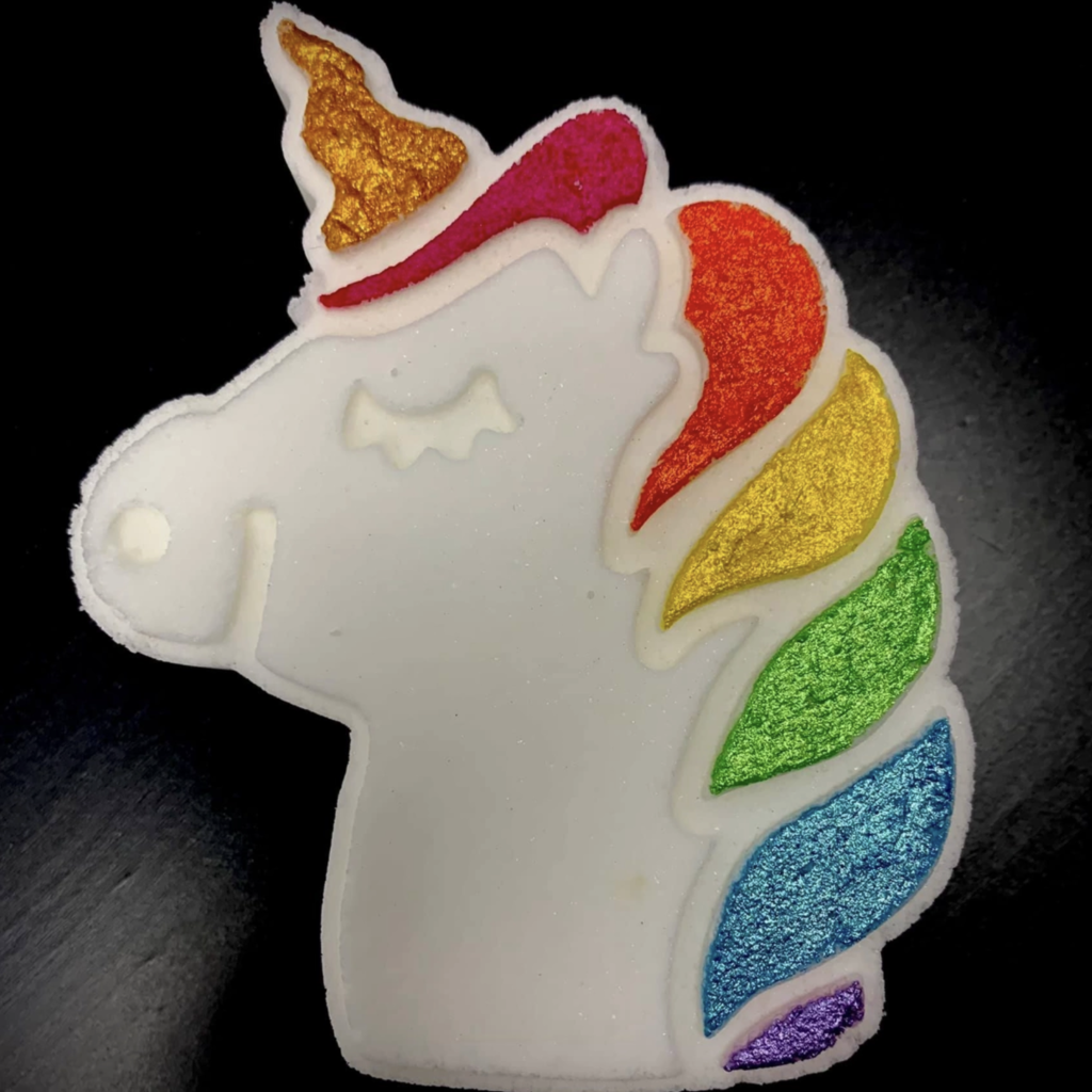 Poppy & Thyme Bath Bomb  - Color Changing Rainbow Unicorn