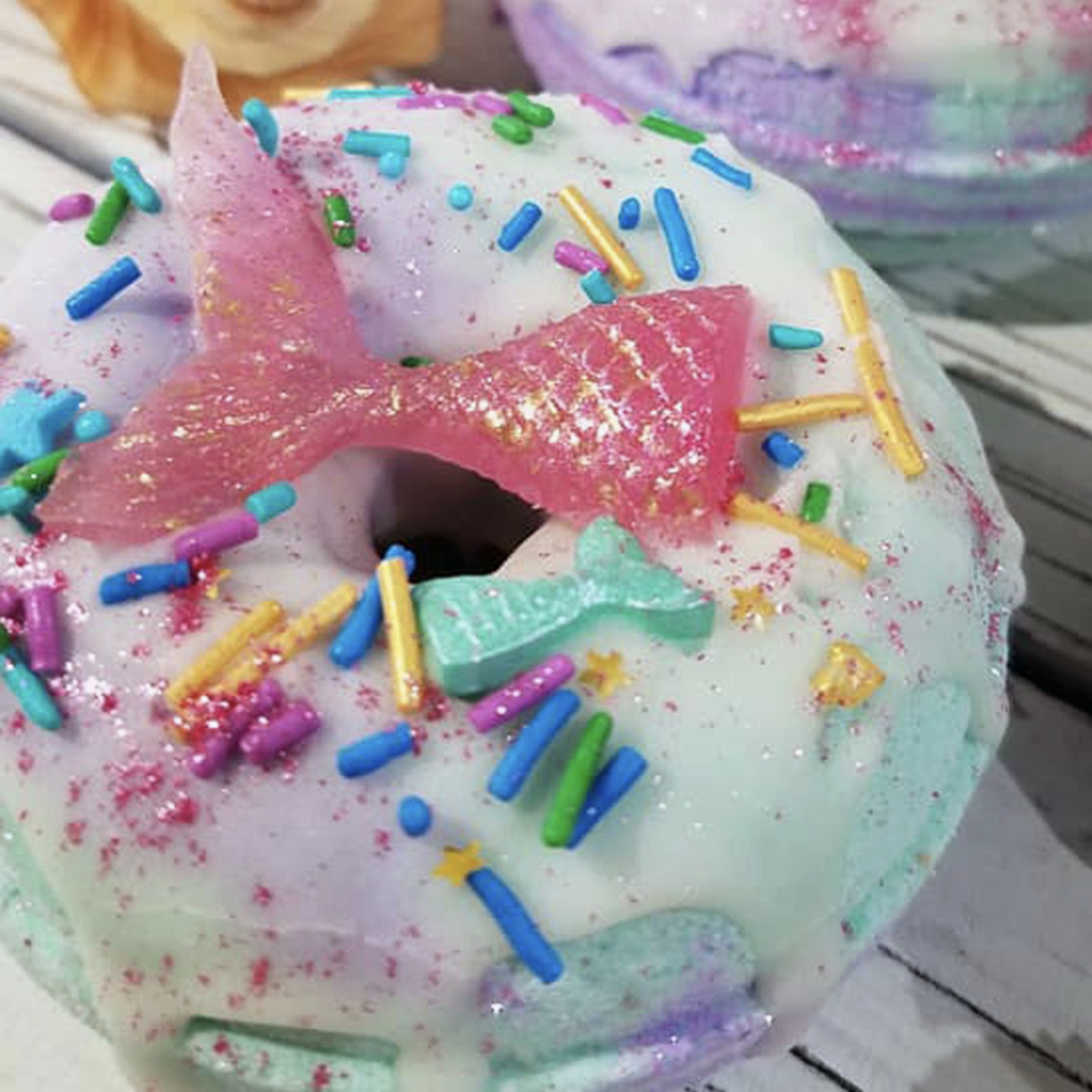 Bath Bomb Donut: Mermaid Tail