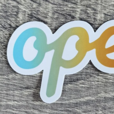 Fox and Felicity Sticker-Ope Cursive