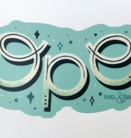 Pixel & Stitch Sticker - Ope 3" Vinyl