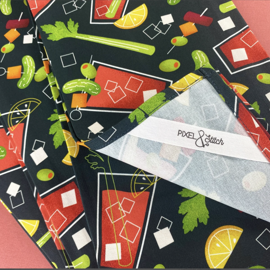 Cotton Tea Towel - Bloody Mary Cocktail