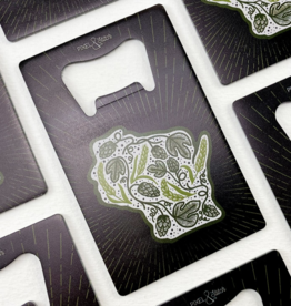 Pixel & Stitch My Hoppy Place Wisconsin Metal Bottle Opener