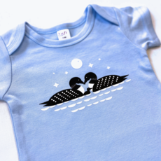 Sweetpea & Co. Loon Family Baby Onesie  3-6 M