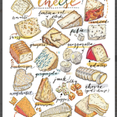 LouPaper Cheese Print Vertical (11x14)