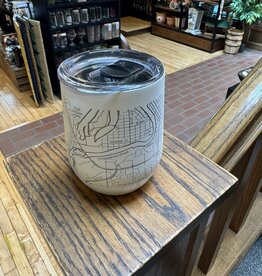 Well Told Wholesale 12 oz Insulated Wine Tumbler Eau Claire- White