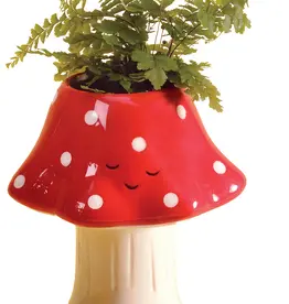 streamline Kawaii Mushroom Planter - Tall