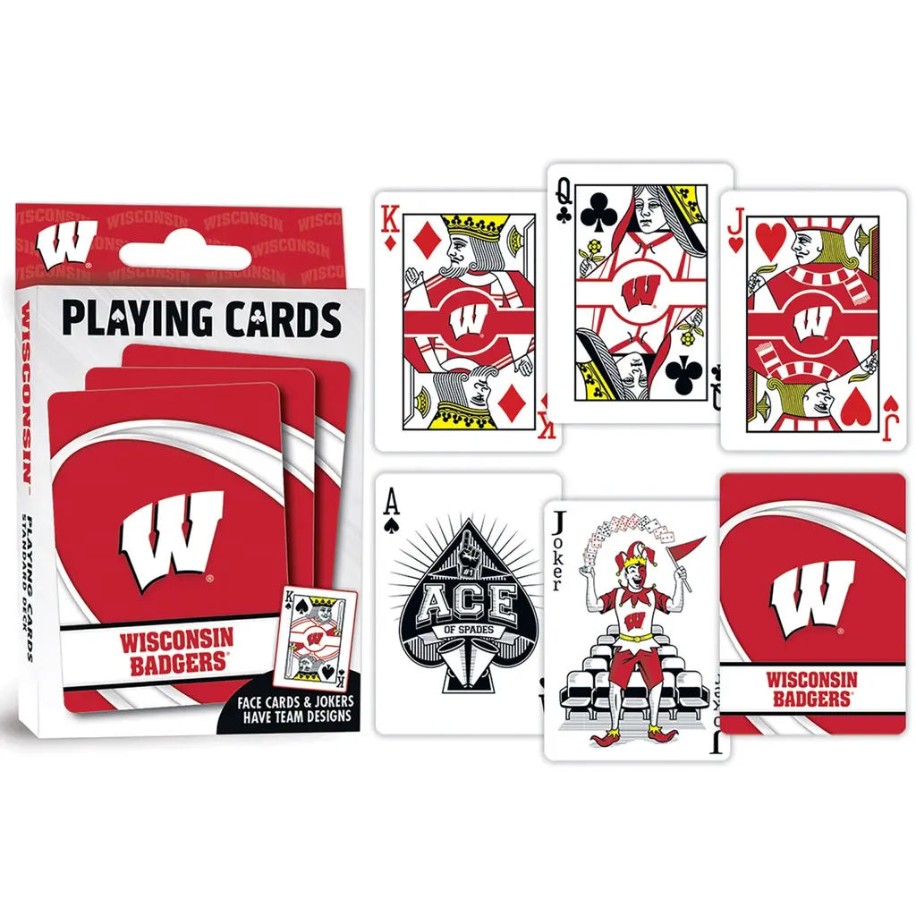 Masterpieces Puzzle Playing Cards - Wisconsin Badgers