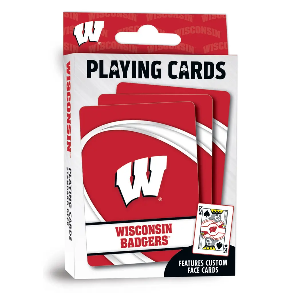 Masterpieces Puzzle Playing Cards - Wisconsin Badgers
