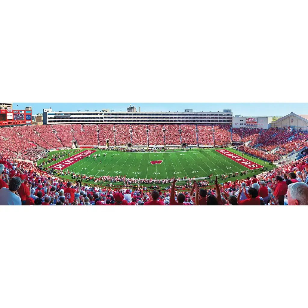 Masterpieces Puzzle Wisconsin Badgers Camp Randall Panoramic Puzzle 1000pc