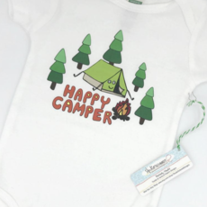 Sunny Day Designs Happy Camper Baby Onesie - 0-3 M