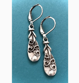 Silver Swirl Earrings