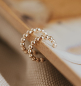 Hello Adorn Jewelry Hello Adorn - Beaded Huggie Hoops - Gold