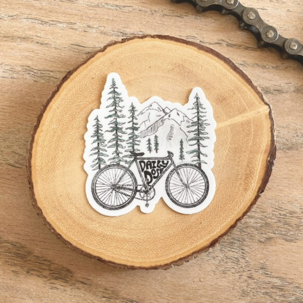 The Feral Fern Co Mountain Bike Sticker