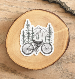 The Feral Fern Co Mountain Bike Sticker