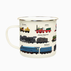 Gift Republic Enamel Mug - Trains