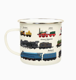 Gift Republic Enamel Mug - Trains