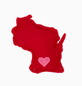 Fuzzbutt Boutique LLC Felt Catnip Toy- Wisconsin Red