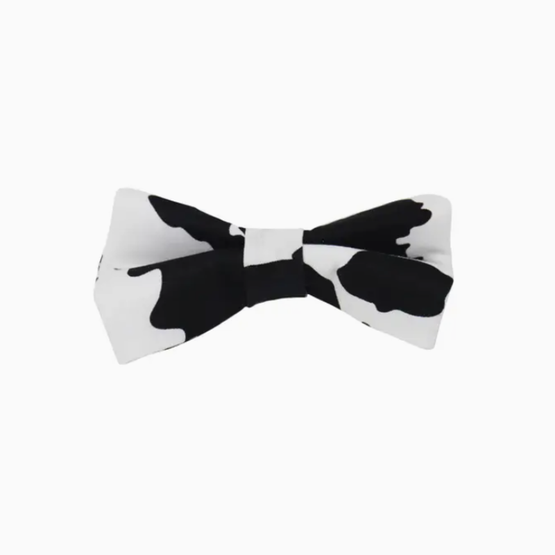 Cow Print Bow Tie