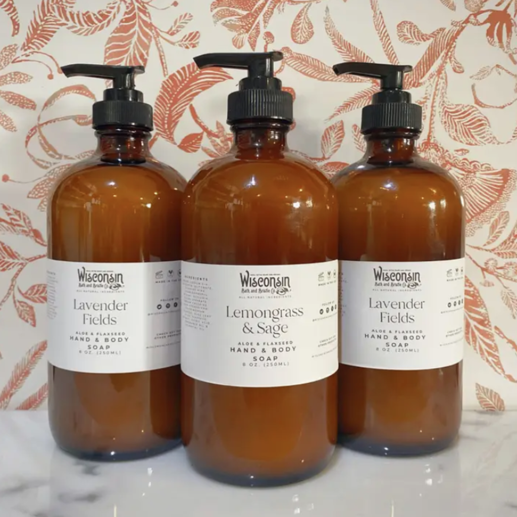 Wisconsin Candle Company Hand & Body Wash White Tea & Ginger