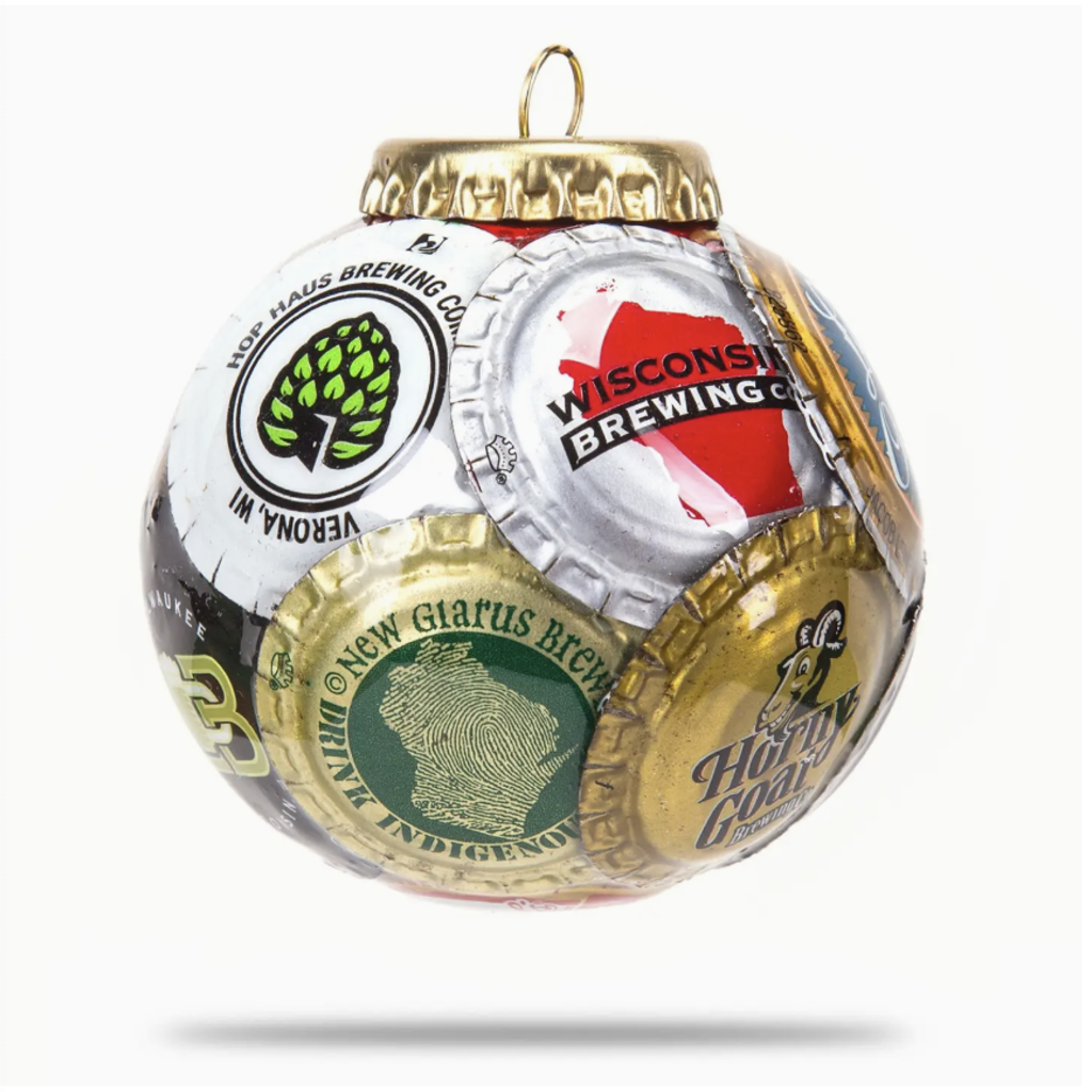 Kaps for Kids Wisconsin Beweries Bottle Cap Ornament