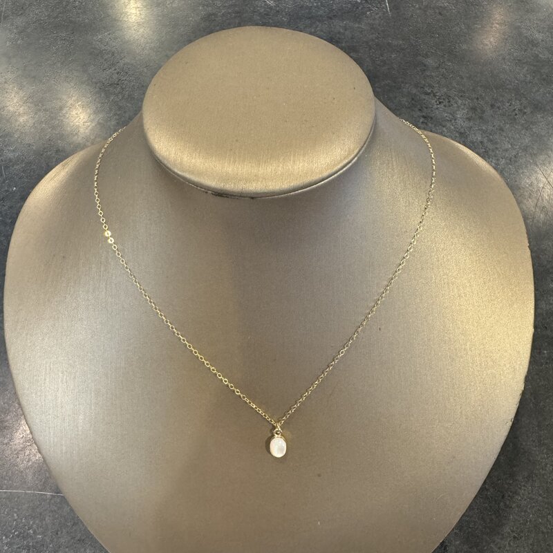 Token (Faire) Aurelia Mother of Pearl Pendant - 14k Gold Fill - 16"