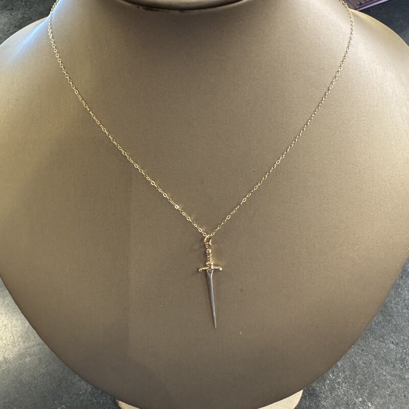 Helen Wang Jewelry 14K Gold-Filled Links, Sterling Silver/Bronze Sword