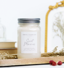 Large Mason Jar Candle - Smith & Co. Candles - Sweet Memories