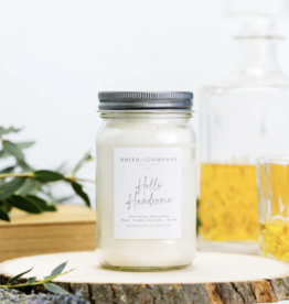 Large Mason Jar Candle - Smith & Co. Candles - Hello Handsome