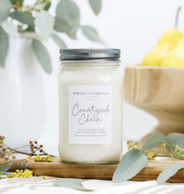 Large Mason Jar Candle - Smith & Co. Candles - Countryside Charm