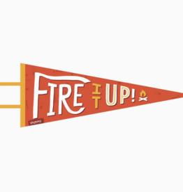 Gibbs Smith Fire It Up - Large Pennant Vintage-Style