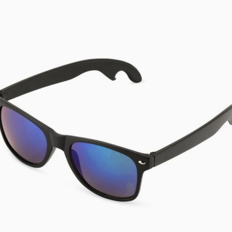 Foster & Rye Matte Black Bottle Opener Sunglasses
