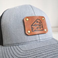 Blu Mountain Co. Cheese Chunk Trucker Hat Gray/Black
