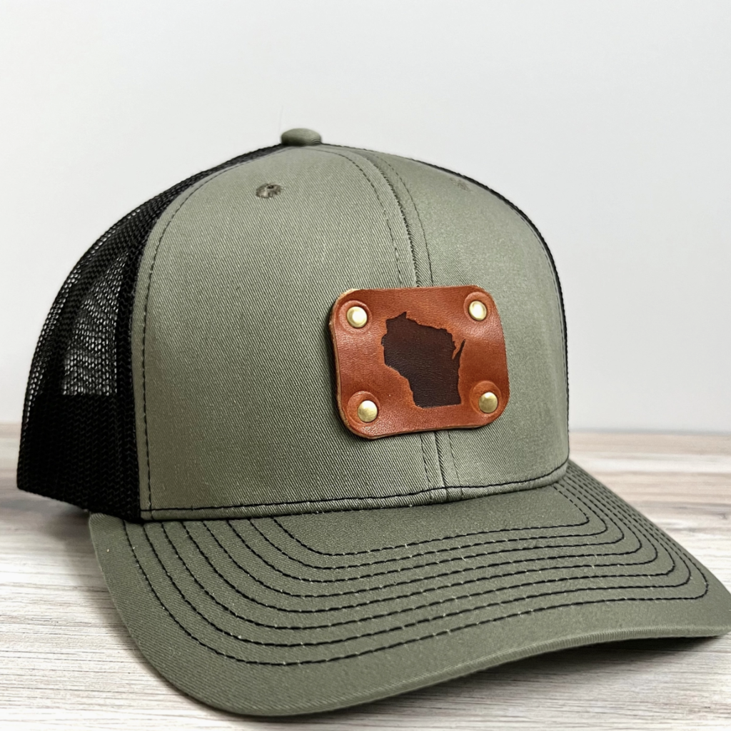 Blu Mountain Co. WI Trucker Hat Green/Black