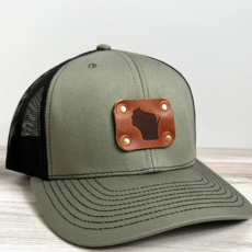 Blu Mountain Co. WI Trucker Hat Green/Black