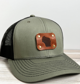 Blu Mountain Co. WI Trucker Hat Green/Black