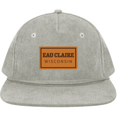 Eau Claire Corduroy Flat Brim Hat - Grey