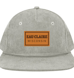 Eau Claire Corduroy Flat Brim Hat - Grey