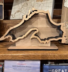 The Oaklair Woodcraft Wood Layered Agate Bank