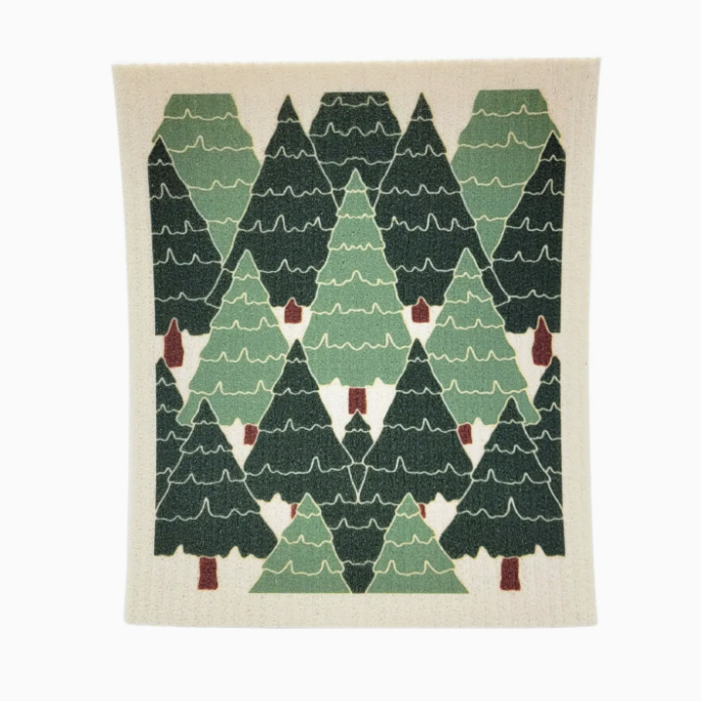 Swedish Dishcloth - Fresh Cut Christmas Trees