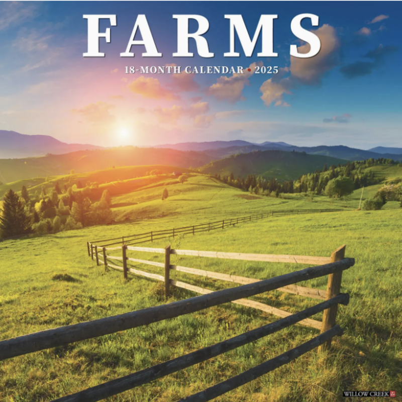 Willow Creek Press Farms 2025 Wall Calendar