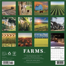 Willow Creek Press Farms 2025 Wall Calendar