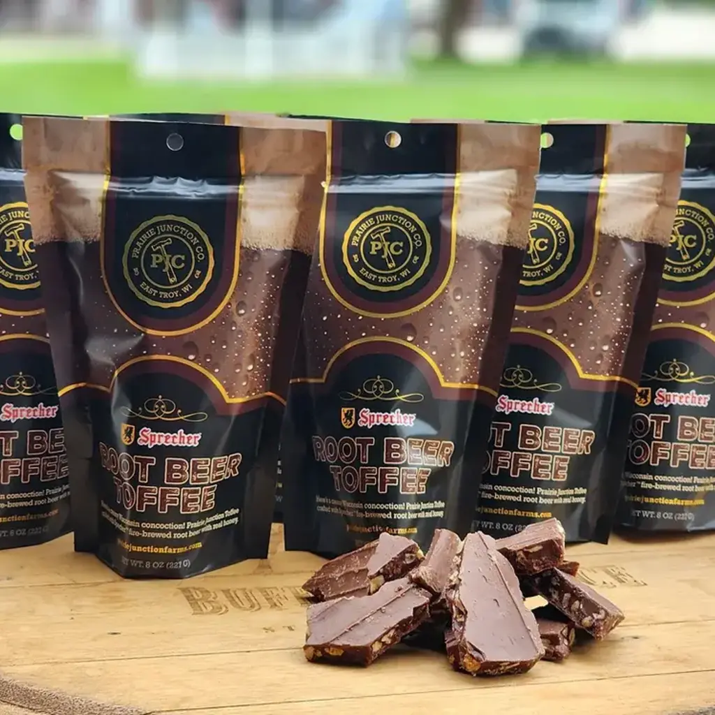 Prairie Junction Co. Sprecher Root Beer Toffee (4 oz)