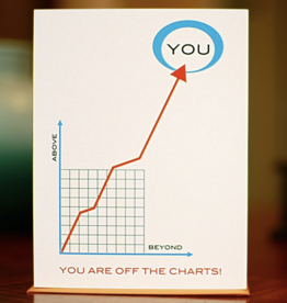 Man vs. George Designs Off The Charts Congratulations Card