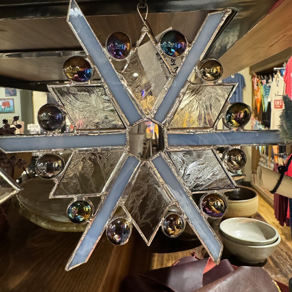 Stained Glass -  Snowflake Medium