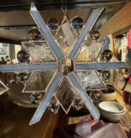 Stained Glass -  Snowflake Medium