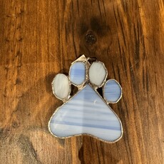 Nancy Jackson Stained Glass -  Paw Print