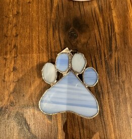 Nancy Jackson Stained Glass -  Paw Print