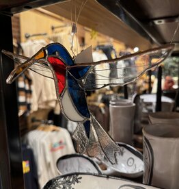 Nancy Jackson Stained Glass -  Hummingbird Large